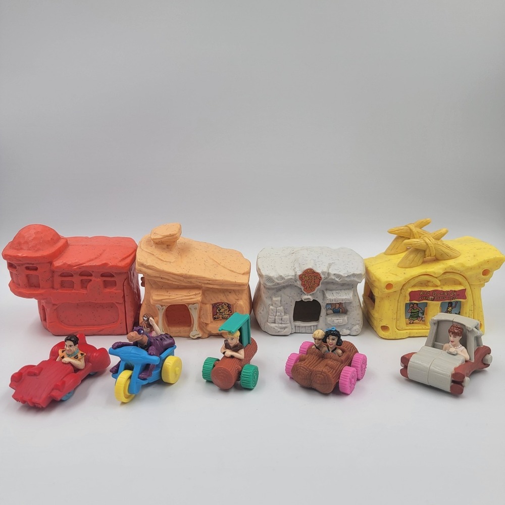 McDonald's 1993 The Flintstones Happy Meal Toys 9pc